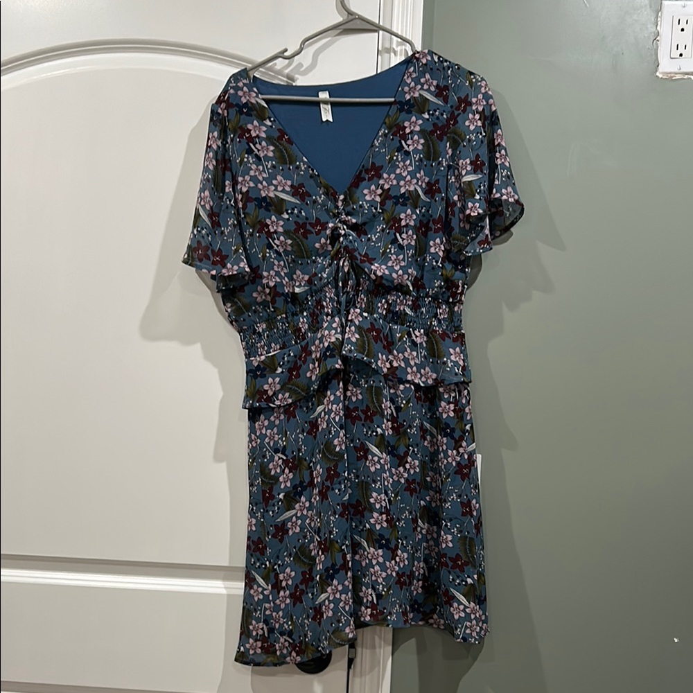 Floral V-Neck Dress